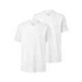 2 T-Shirts mit V-Ausschnitt - Weiss - Gr.: XL