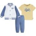 Levi's® Kids Shirt, Hose & Jäckchen PREP BOMBER TEE & JOGGER (Set, 3-tlg) for Baby BOYS, blau