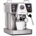Klarstein - 1,8 l Siebträgermaschine für 2 Tasse Kaffee, Mini Espressomaschine mit Milchschäumer, 19 Bar Siebträger Kaffeemaschine Klein, Gute