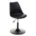 Deko-Stuhl mit verstellbarer Höhe im skandinavischen Stil Aiko Atmosphera Schwarz - Noir