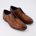 Cognacbraune Maikel 6300 Business-Schuhe aus Leder