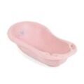 Cangaroo Baby Badewanne Basic 80 cm rutschfest, anatomische Form, Ablagefächer rosa