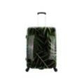 Koffer SAXOLINE "Palm Leaves" Gr. B/H/T: 51.00 cm x 78.00 cm x 30.00 cm, bunt Koffer Trolleys mit praktischem TSA-Zahlenschloss