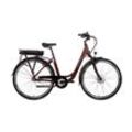 Saxxx City-E-Bike Advanced Plus, bordeaux glänzend, 45 cm Rahmenhöhe