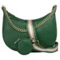 Umhängetasche CLUTY Gr. B/H/T: 32 cm x 22 cm x 4 cm onesize, grün Damen Taschen Handtaschen echt Leder, Made in Italy