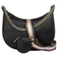Umhängetasche CLUTY Gr. B/H/T: 32 cm x 22 cm x 4 cm onesize, schwarz Damen Taschen Handtaschen echt Leder, Made in Italy