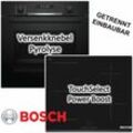 Herdset Bosch Einbau-Backofen Serie 6 mit Induktionskochfeld PowerBoost - autark, 60 cm