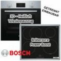 Herdset Bosch Einbau-Backofen mit Induktionskochfeld - autark, 60 cm