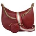 Umhängetasche CLUTY Gr. B/H/T: 32 cm x 22 cm x 4 cm onesize, rot Damen Taschen Handtaschen echt Leder, Made in Italy