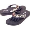 Pedi Couture Fußpflege Pediküre Sandalen Spa Wild Leopard Größe S - 35/36 - 1 Paar