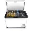 Brandson Kompressor Kühlbox elektrisch - Kühlung bis - 22°C - mit ECO Modus - 30 Liter - 230 V Netzspannung und 12/24 V KFZ Bordspannung - Gemüsefach