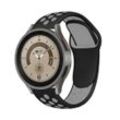 SmartUP Smartwatch-Armband Sport Silikon Armband für Samsung Galaxy Watch 6 5 4 Gear S3 Classic
