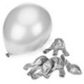 Luftballons "Metallic", silber, 30 cm Ø,10 Stück