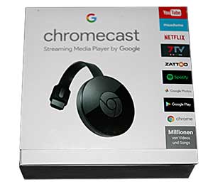 Google Chromecast Verpackung