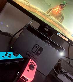 Nintendo Switch am PC-Monitor