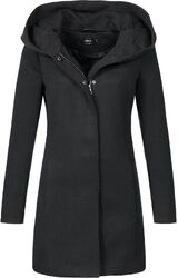 Only Damen Mantel Sedona Übergangs Jacke kurz Parka Freizeit Basic Frauen Hooded