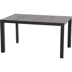 Siena Garden Dining Tisch SILVA, Aluminium Anthrazit / Keramik Washed Grey