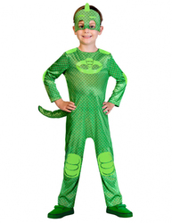 Gecko Kinderkostüm für Jungen PJ Masks Lizenzartikel grün - Cod.310857