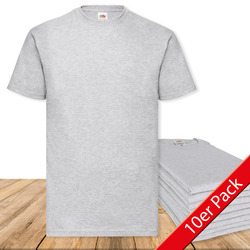 3er, 5er, 10er Pack Fruit of the Loom Valueweight T Mehrpack Herren T-Shirt