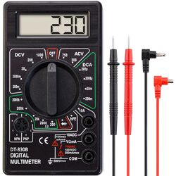 Digital Multimeter Messgerät AC DC LCD Strommesser Strom Voltmeter Amperemeter