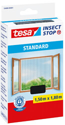 tesa Fliegengitter Standard Insektenschutz Fenster ohne Bohren 1x1m bis 1,5x1,8m
