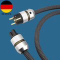 DE Ship OFC Reines Kupfer Walzdraht Stromkabel HIFI Audio EU Stecker Netzkabel