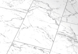 Laminat Falqoun Hochglanz Carrara Marmor inkl. Leiste & Dämmung ab 24,99 €/m²