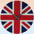Glas Wanduhr Union Jack B- Ware England Great Britain London Uhr Großbritannien
