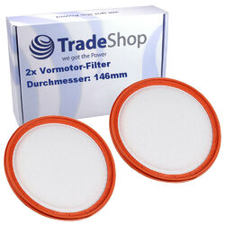 2x Vormotor Filter Motorschutzfilter für Dirt Devil Centec 2 M2288-9 M2828-0