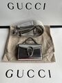 GUCCI 696804 DIONYSUS MICRO CROSSBODY SILBER LEDER MIT KETTE/SCHULTERRIEMEN NEU