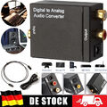 Digital zu Analog Audio Konverter Wandler Optisch Toslink Koaxial auf RCA DE