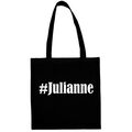 Tasche Beutel Baumwolltasche #Julianne Hashtag Einkaufstasche Schulbeutel Turnbe