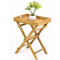 Teak Tablett-Tisch FLEX Natural ca. H50cm Lounge klappbar