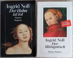Ingrid Noll "Der Hahn ist tot" & "Der Mittagstisch" / Taschenbuch / Sehr gut