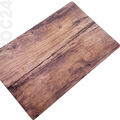 4 x Tischset Platzmatte Platzdeckchen Platzset abwaschbar Kunststoff Holz-Eiche