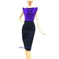 The Twilght Saga Barbie Esme lila und schwarz Kleid Puppe Kleidung Neu