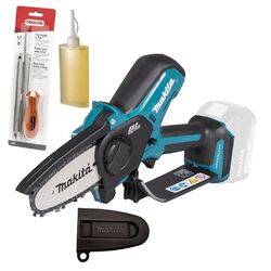 Makita Akku Astsäge 18V 10 cm DUC101Z Solo Kettensäge Kettenfeile Öl 