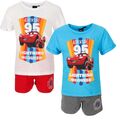 *DISNEY LIGHTNING McQueen* Kurz Schlafanzug Jungen Kinder  Pyjama 100% Baumwolle