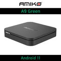 TV Receiver 2GB/8GB Android 11 4k@60p 8K@30p MyTV 2 IPTV Amiko A9 GREEN