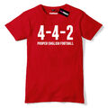 4-4-2 richtiger englischer Fußball Herren Premium T-Shirt Weltmeisterschaft lustiger Slogan