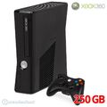 Xbox 360 - Konsole Slim 250GB #matt-schwarz + Original Controller + Zub.