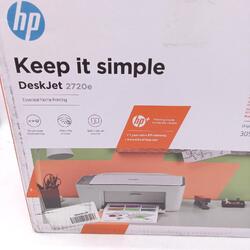 HP DeskJet 2720e A4 4800 x 1200 DPI 7,5 Seiten pro Minute WLAN, Grau/Wiß