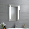 Badspiegel mit Beleuchtung Wandspiegel Badezimmerspiegel Badspiegel LED 45x60 cm