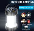 LED Solarleuchte Outdoor Camping ABS Lampe USB Aufladbar Laterne Akku Zelt Licht