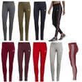 adidas Leggings Leggins 3 Streifen Tight Sport Damen Sporthose Hose Baumwolle