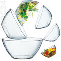 COSI Schale Schüssel Glas Glasschüssel Stapelschale Salatschüssel Salatschale