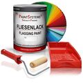 1Liter Dosen Fliesenlack Fliesenfarbe RAL-freie Auswahl 10 qm mit Lackierset