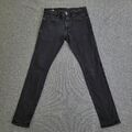 G Star Raw Skinny Jeans Stretch Hose W30 L32 Herren Denim Schwarz Baumwolle 3301