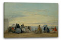 Kunstdruck Eugène Boudin - Am Strand, Sonnenuntergang