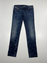 DIESEL MATIC SLIM FIT STRETCH Jeans - W28 L32 - Marineblau - Top Zustand - Damen